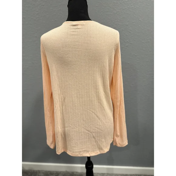 White Birch Women’s Waffle Knit Top with Crisscross Neckline | NWOT | Sz XL - Picture 9 of 9